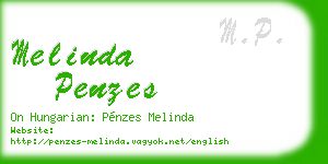 melinda penzes business card